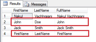 Output of String Concatenation Script demonstrating the problem