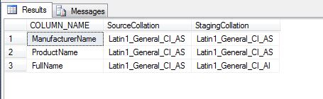 CollationsInMainVsStagingTable