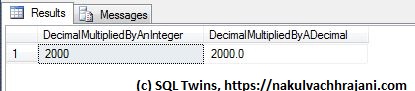 Although the test input value is declared as a decimal, the result appears to be based only on the significand, not the mantissa part of the input.