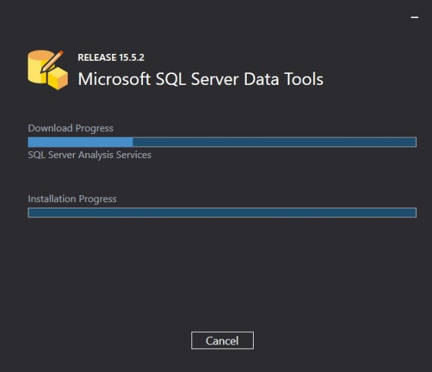 SSDT 15.5.2 for Visual Studio 2017 Installation continues after necessary package URLs are allowed in Enhanced Security Configuration
